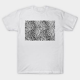 Black and White Leopard Spots T-Shirt